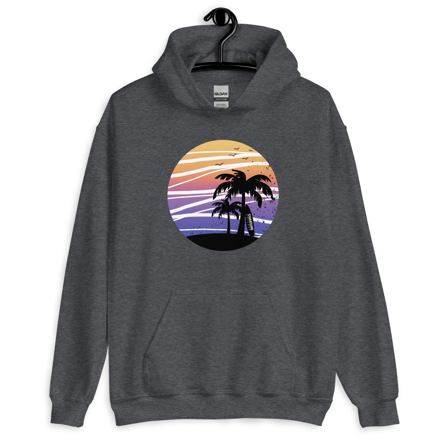 Coastline Summertime Sunset Unisex Hoodie (Dark Colors)