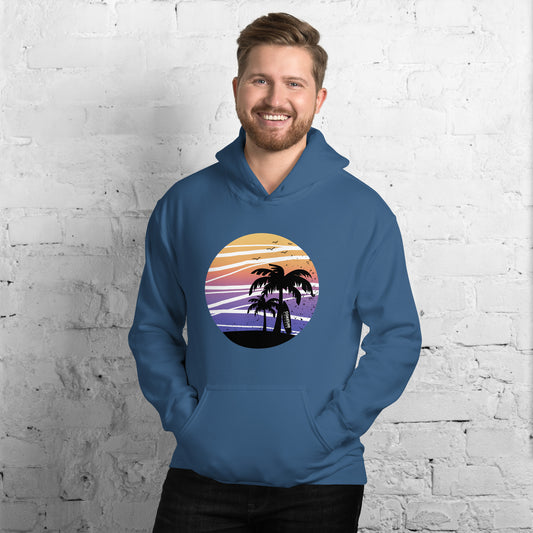 Coastline Summertime Sunset Unisex Hoodie (Dark Colors)