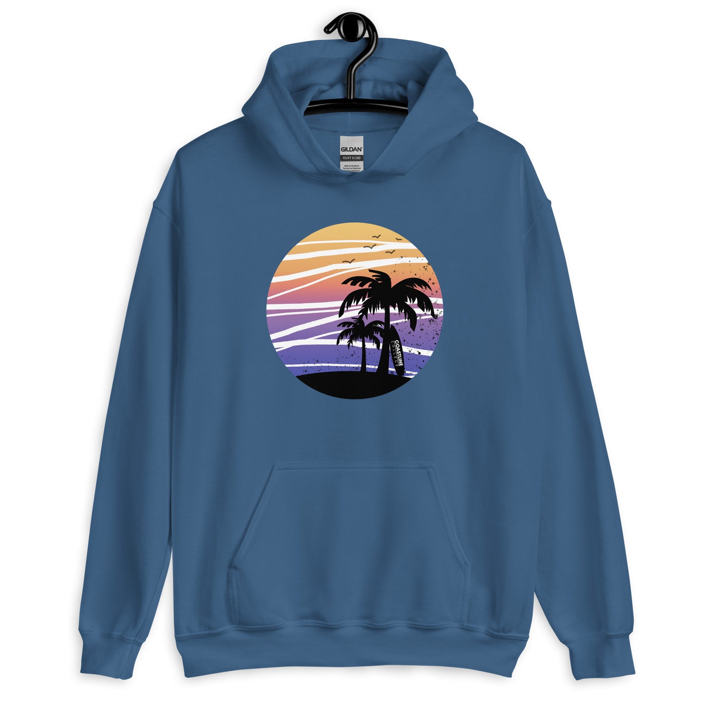 Coastline Summertime Sunset Unisex Hoodie (Dark Colors)