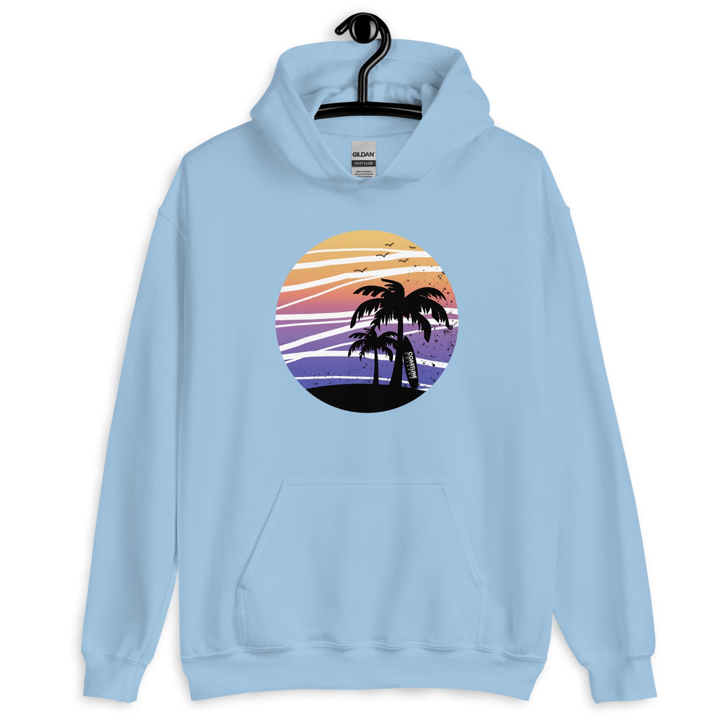 Coastline Summertime Sunset Unisex Hoodie (Light Colors)