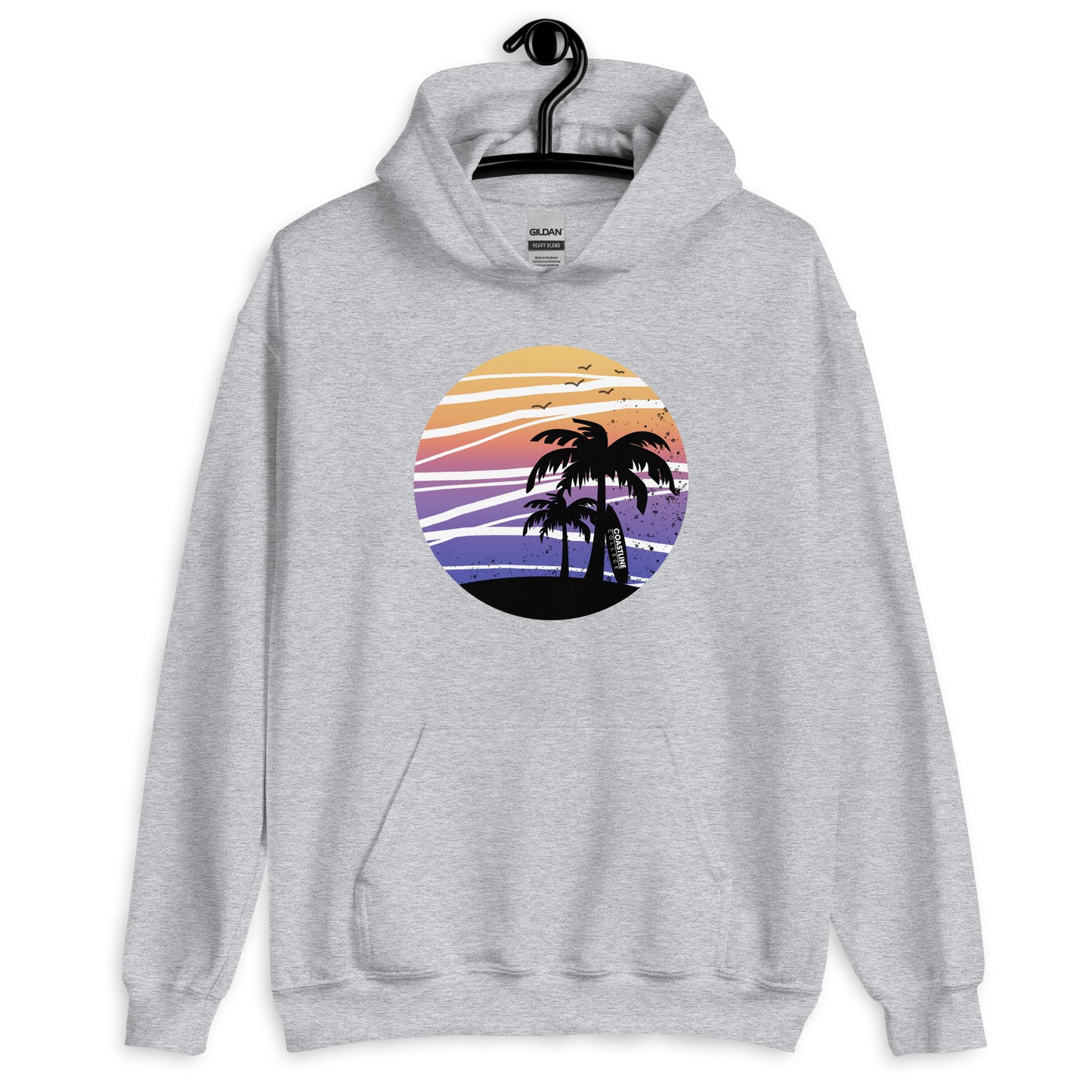 Coastline Summertime Sunset Unisex Hoodie (Light Colors)