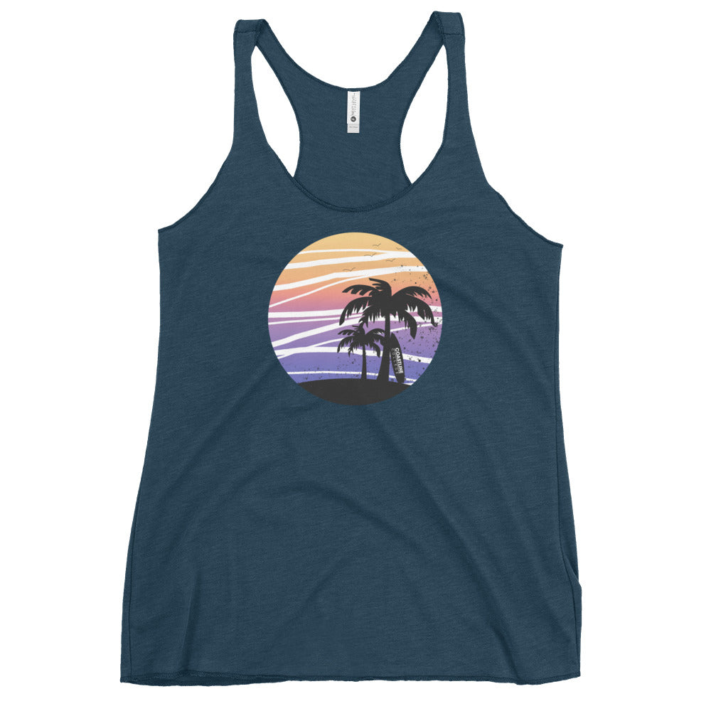 Coastline Summertime Sunset Women's Racerback Tank