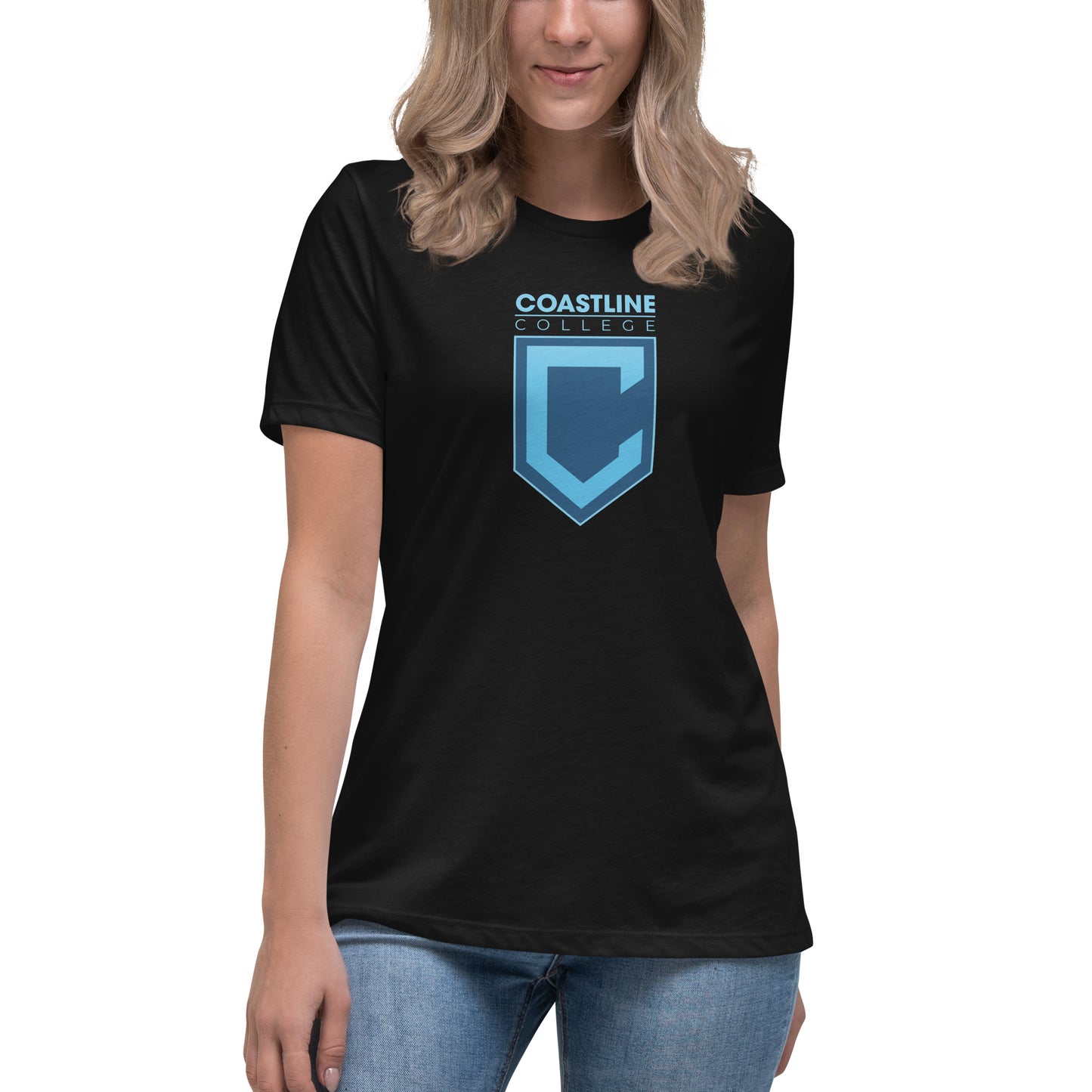 Shield Logo Women's Relaxed T-Shirt - Dark Colors