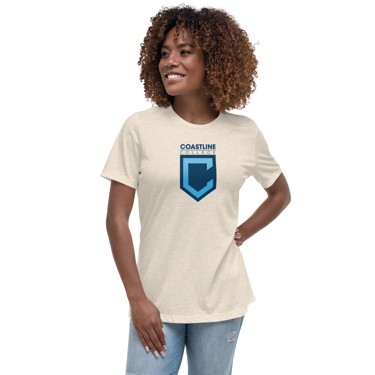 Shield Logo Women's Relaxed T-Shirt - Light Colors
