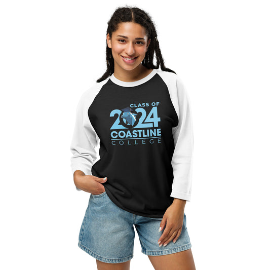 Coastline Class of 2024 3/4 Sleeve Raglan Shirt - Dark Colors