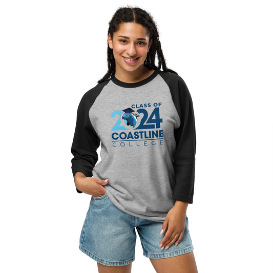 Coastline Class of 2024 3/4 Sleeve Raglan Shirt - Light Colors