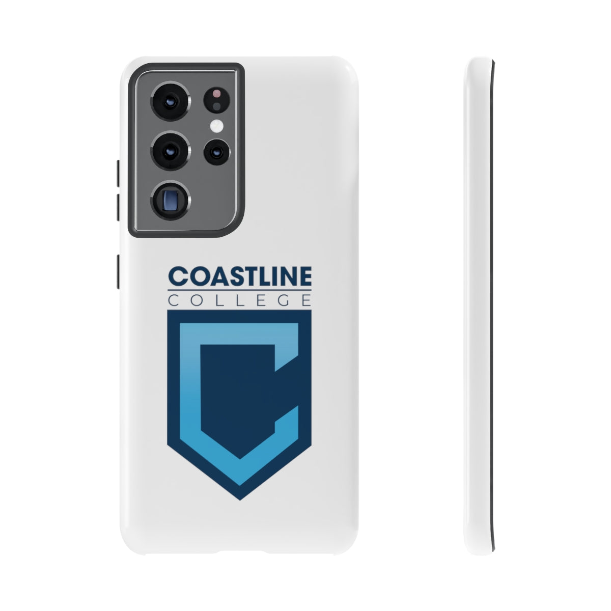 Shield Logo Cellphone Tough Cases - White