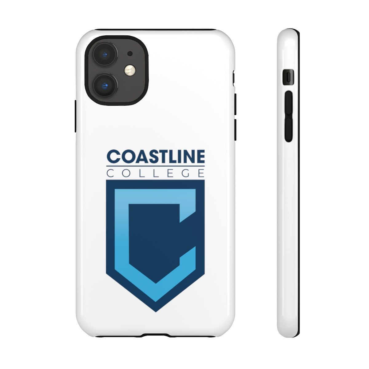 Shield Logo Cellphone Tough Cases - White