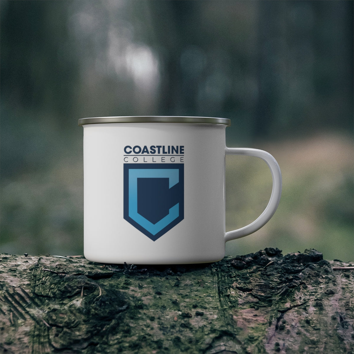 Coastline Veterans Resource Center Enamel Camping Mug