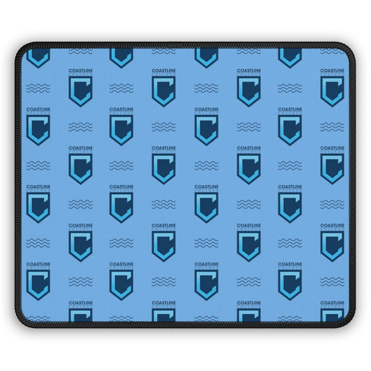 Shield Logo with Waves Gaming Mouse Pad