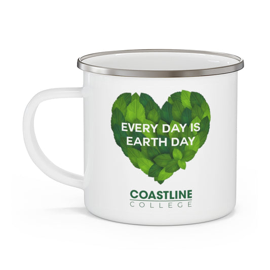 Coastline "Every Day is Earth Day" Enamel Camping Mug