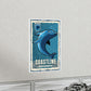 Coastline Dolphins Premium Matte Vertical Poster