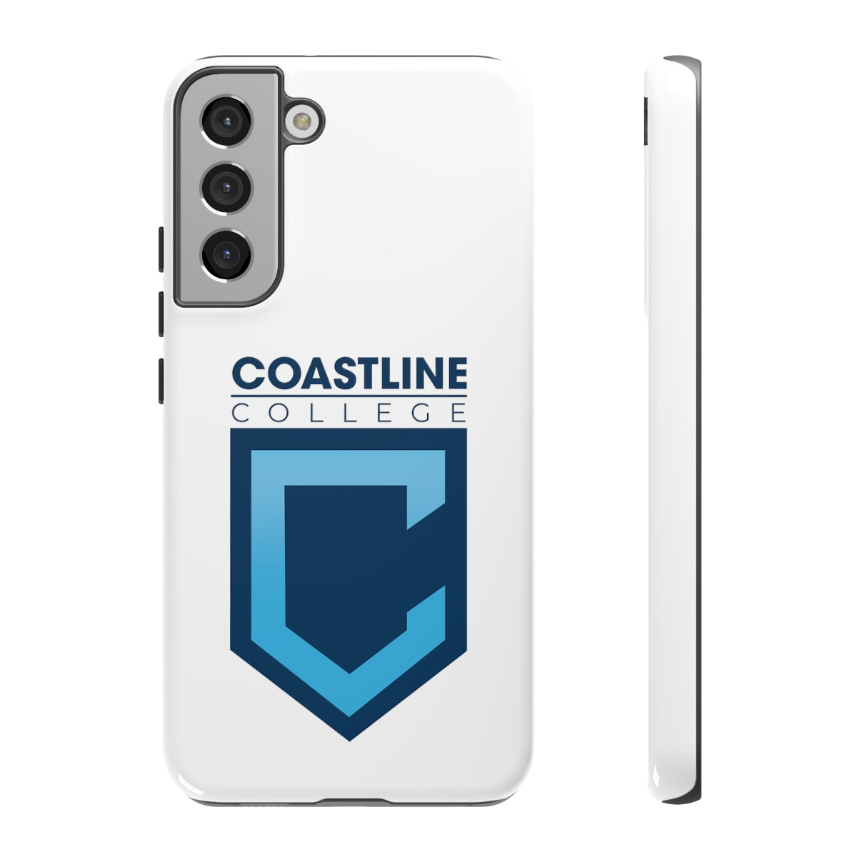 Shield Logo Cellphone Tough Cases - White