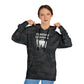 Coastline Veterans Resource Center Black Camo Unisex Hooded Sweatshirt - Front Logo