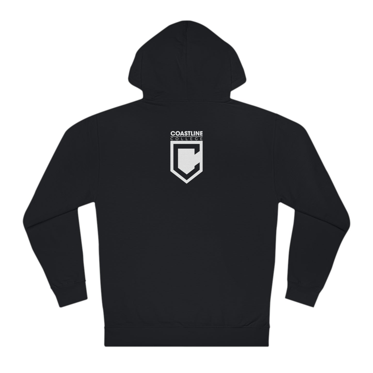 Coastline Veterans Resource Center Black Camo Unisex Hooded Sweatshirt - Front Logo