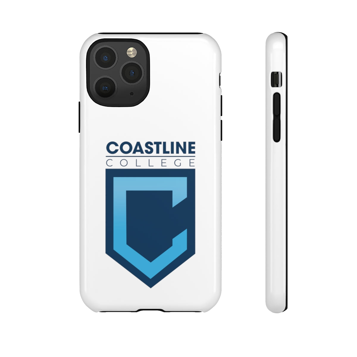 Shield Logo Cellphone Tough Cases - White