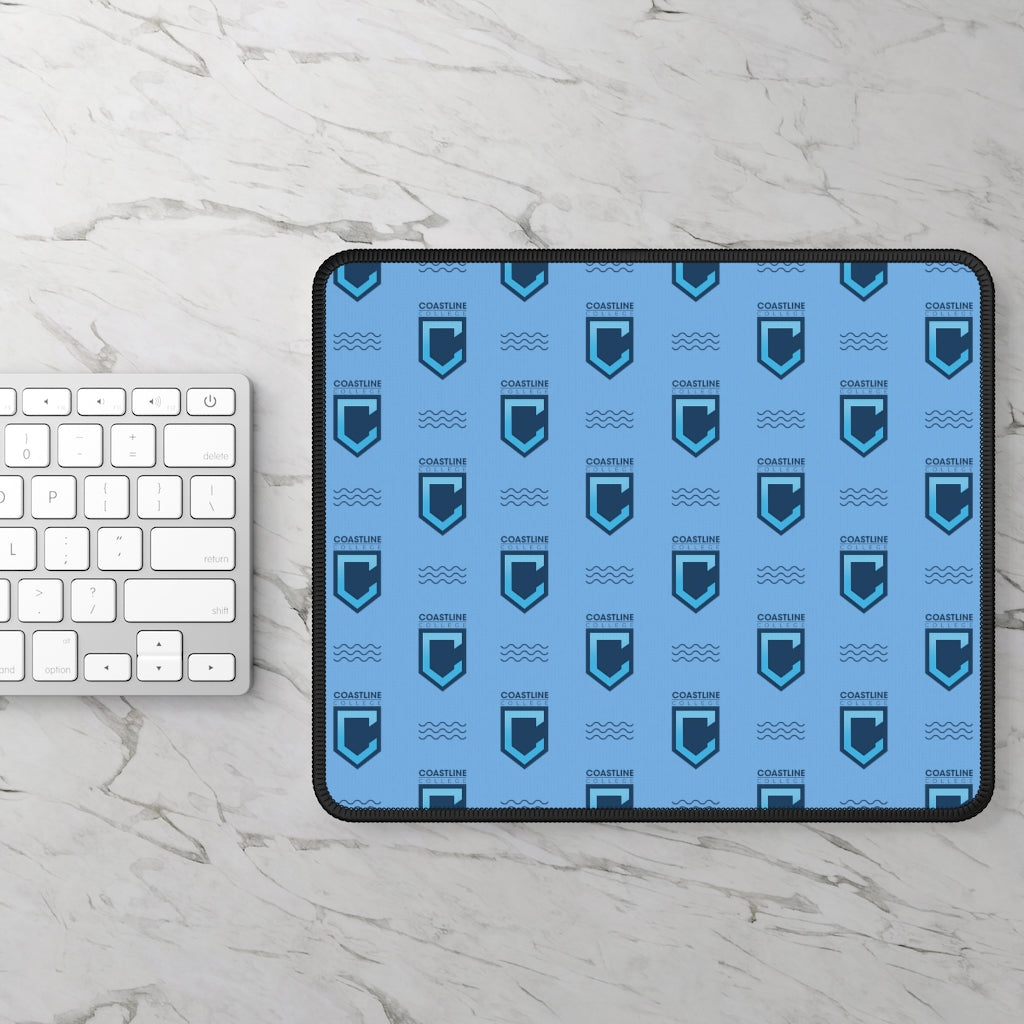 Shield Logo with Waves Gaming Mouse Pad