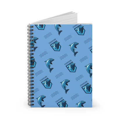 Fin Collection Light Blue Spiral Notebook - Ruled Line