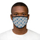 Fin Collection Gray Mixed-Fabric Face Mask