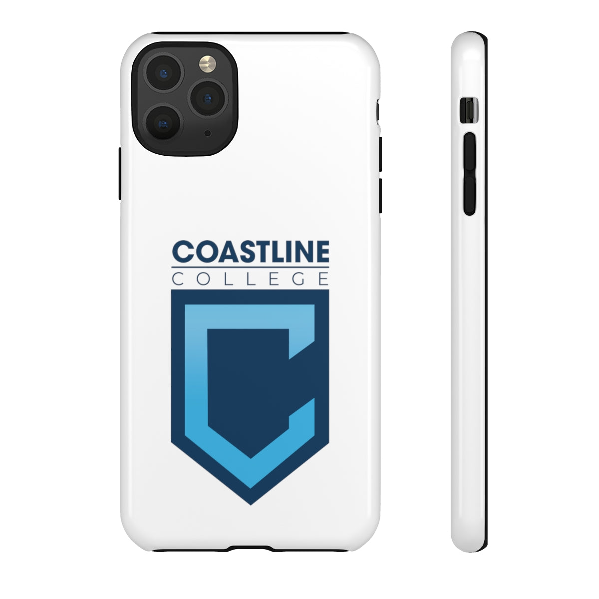 Shield Logo Cellphone Tough Cases - White