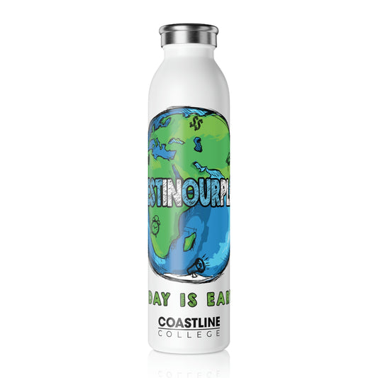 Coastline "Invest In Our Planet" Slim Water Bottle