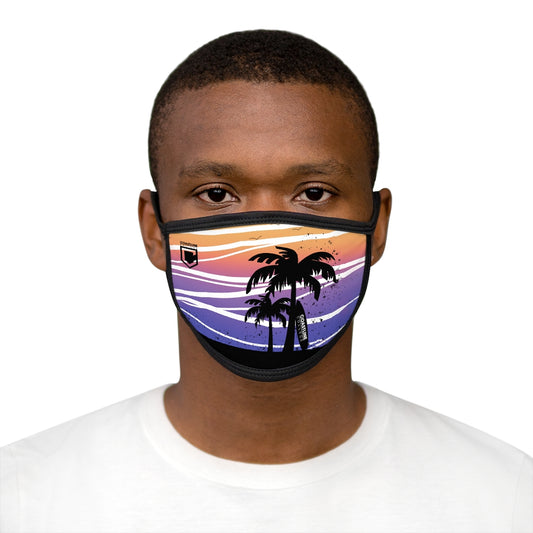 Coastline Summertime Sunset Mixed-Fabric Face Mask