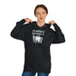 Coastline Veterans Resource Center Black Camo Unisex Hooded Sweatshirt - Front Logo