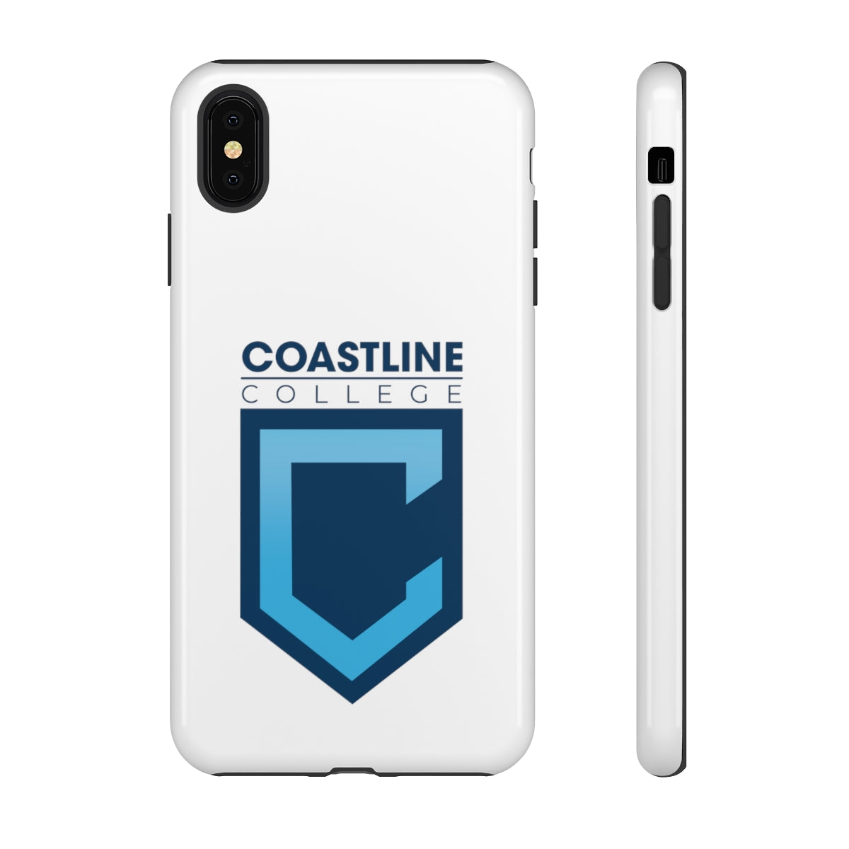 Shield Logo Cellphone Tough Cases - White