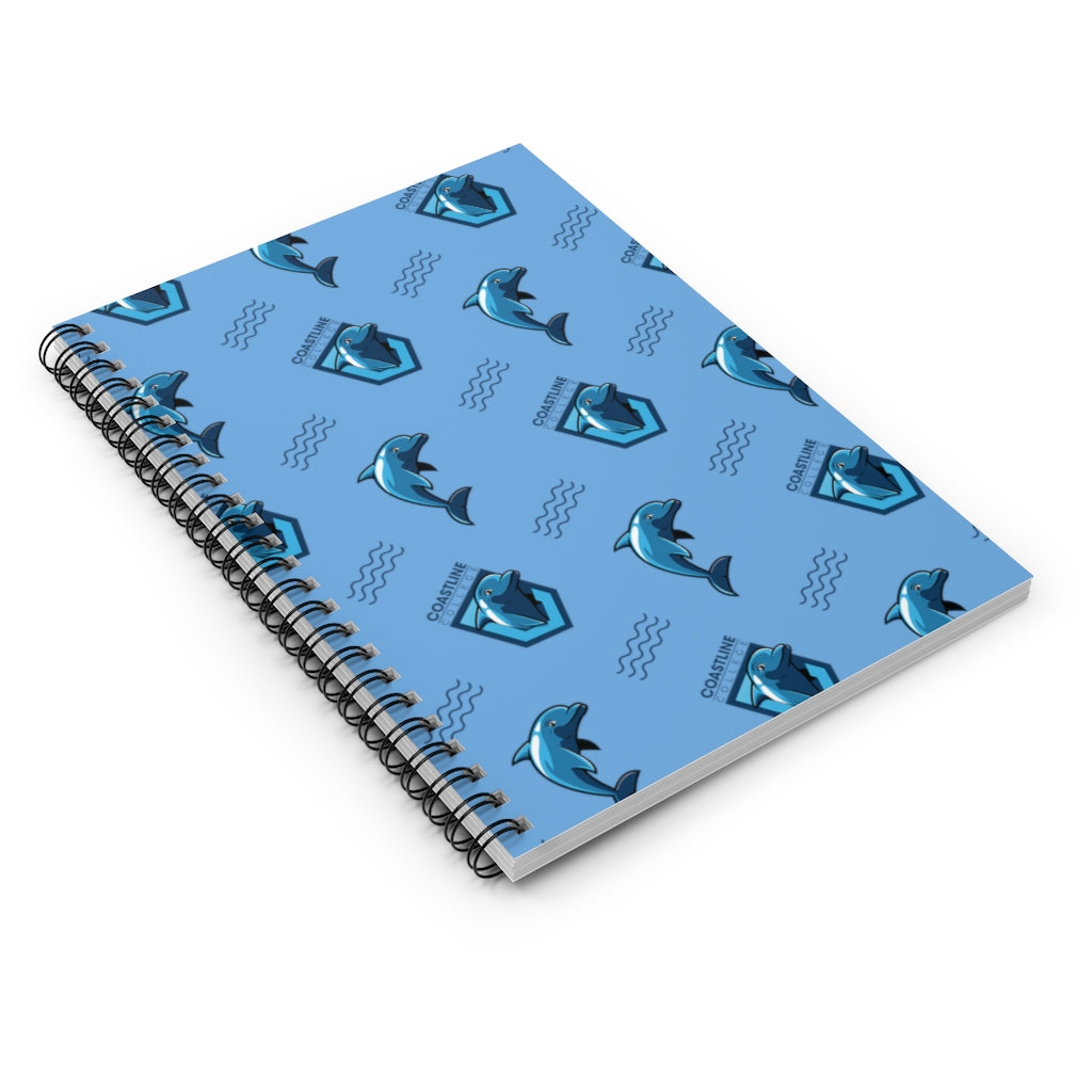 Fin Collection Light Blue Spiral Notebook - Ruled Line