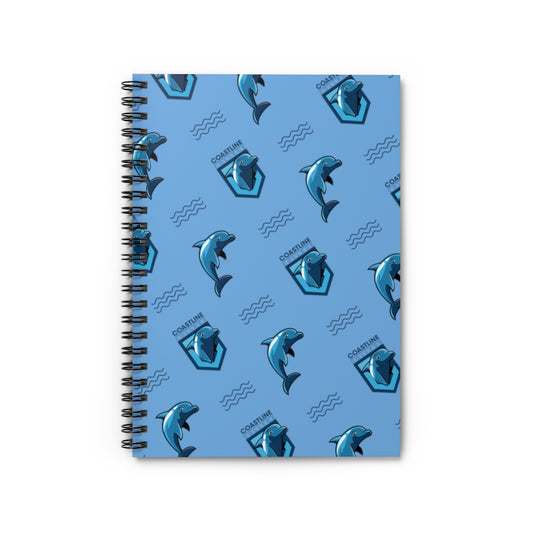 Fin Collection Light Blue Spiral Notebook - Ruled Line