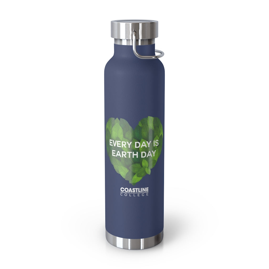 Coastline "Earth Day is Every Day" Copper Vacuum Insulated Bottle, 22oz