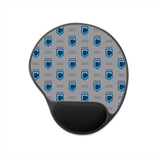 Shield Logo with Waves Mouse Pad With Wrist Rest