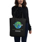 Coastline "Invest In Our Planet" Black Eco Tote Bag