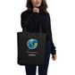 Fin Invest In Our Oceans Black Eco Tote Bag