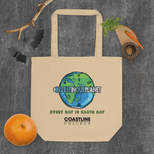 Coastline "Invest In Our Planet" Natural Eco Tote Bag
