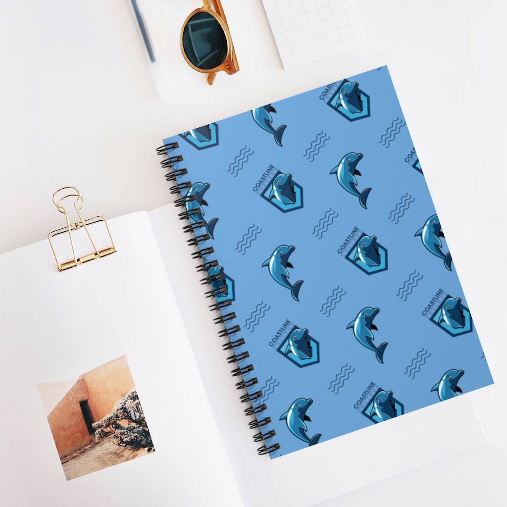 Fin Collection Light Blue Spiral Notebook - Ruled Line