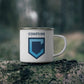Shield Logo Enamel Camping Mug