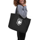 Coastline "Invest In Our Planet" Black Large Organic Tote Bag