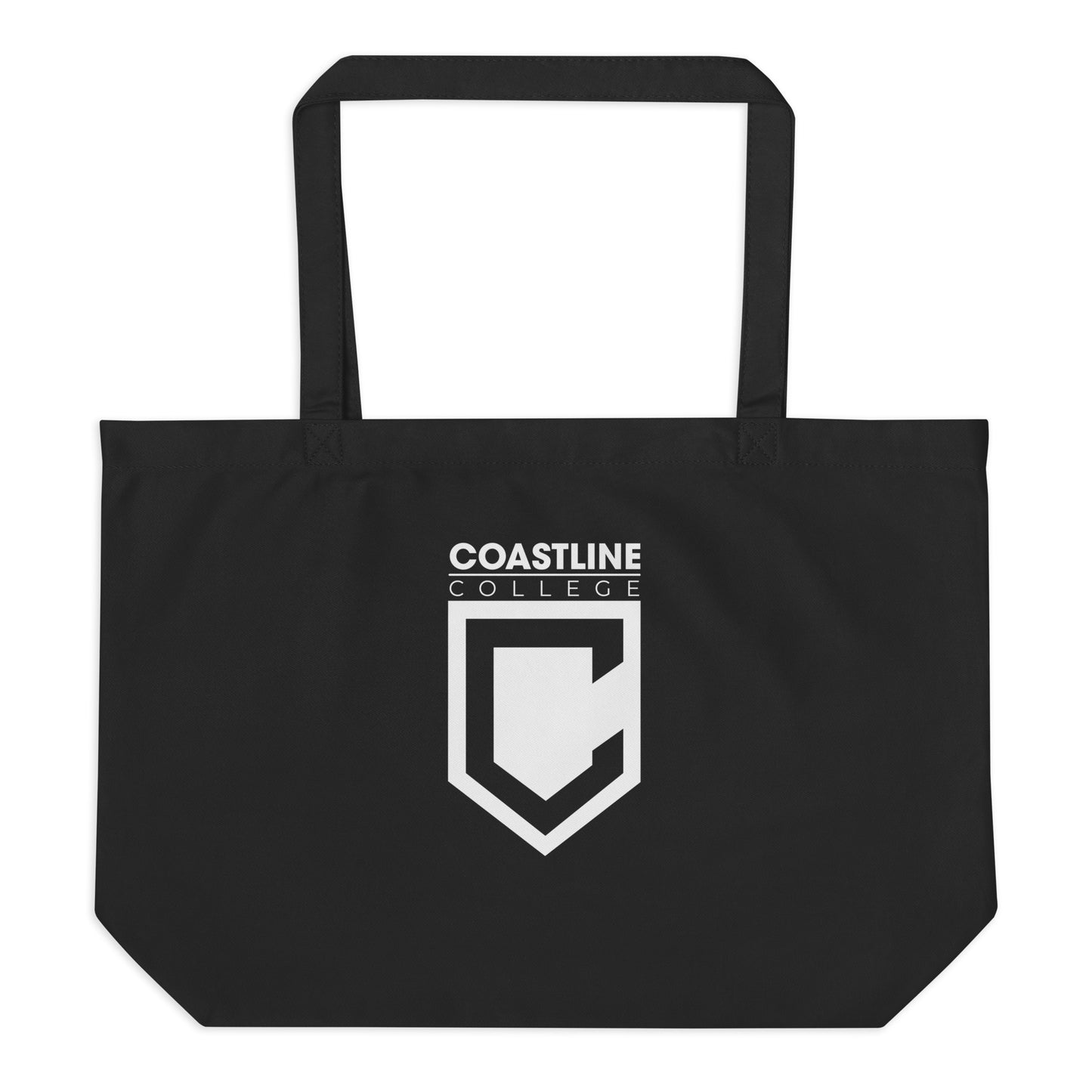 Coastline "Invest In Our Planet" Black Large Organic Tote Bag
