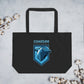 Fin Invest In Our Oceans Black Large Organic Tote Bag