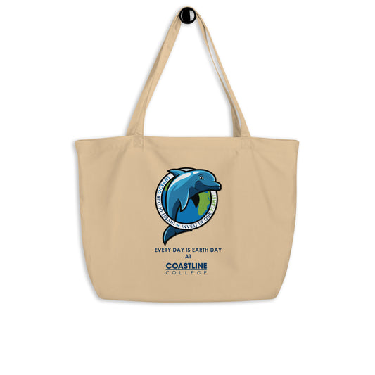 Fin Invest In Our Oceans Natural Large Organic Tote Bag