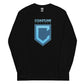 Shield Logo Unisex Long Sleeve Shirt - Dark Colors