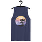 Coastline Summertime Sunset Unisex Premium Tank Top (Dark Colors)