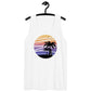 Coastline Summertime Sunset Unisex Premium Tank Top (Light Colors)