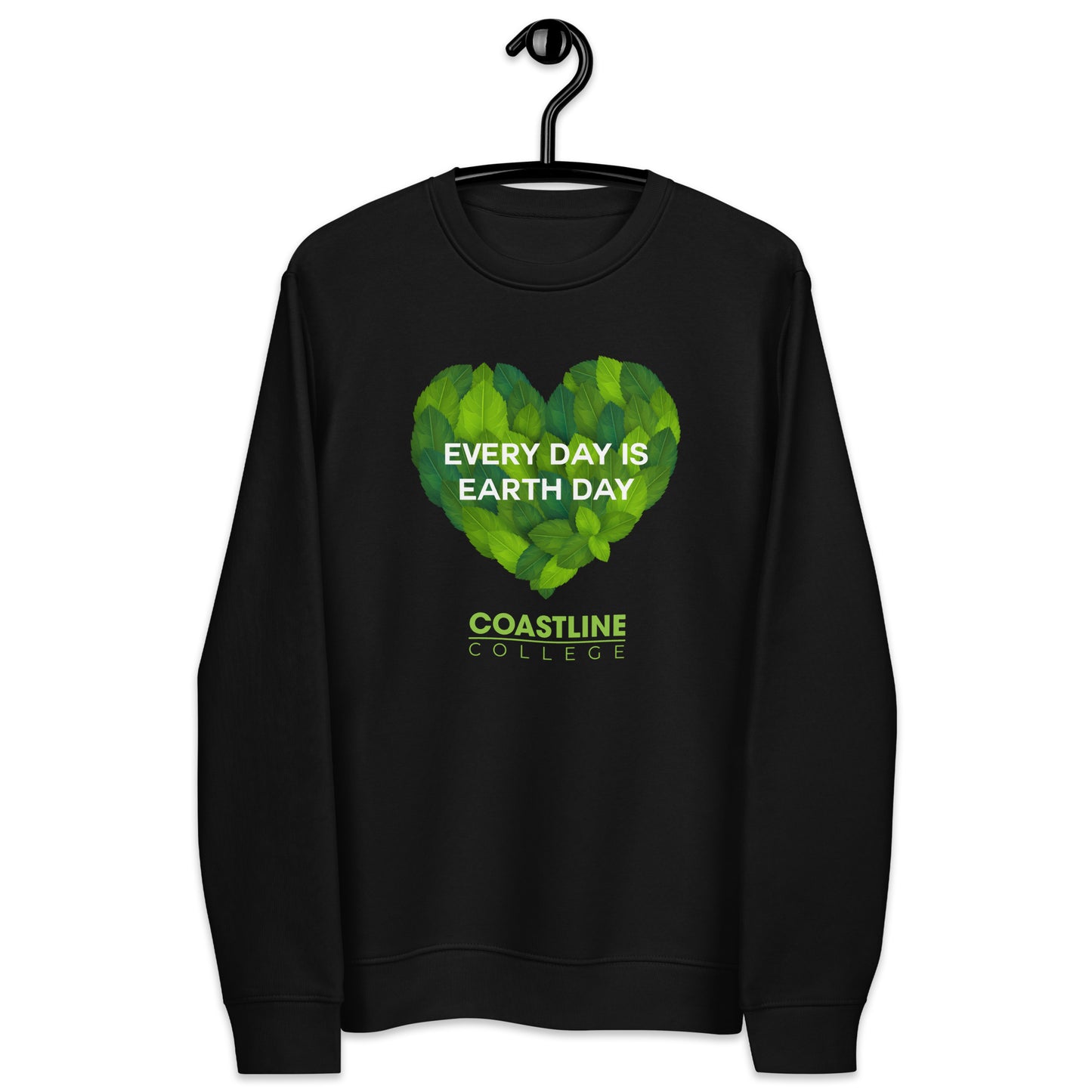 Coastline "Every Day Is Earth Day" Unisex Eco Sweatshirt (Dark Colors)