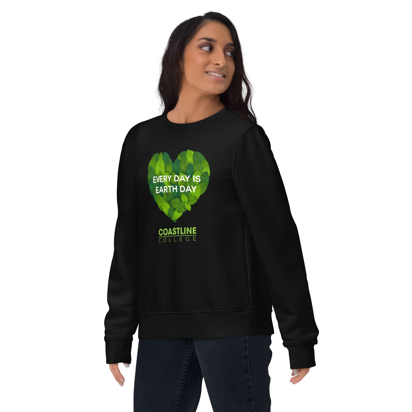 Coastline "Every Day Is Earth Day" Unisex Eco Sweatshirt (Dark Colors)