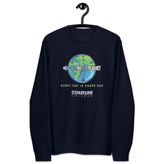 Coastline "Invest In Our Planet" Unisex Eco Sweatshirt (Dark Colors)