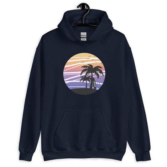Coastline Summertime Sunset Unisex Hoodie (Dark Colors)