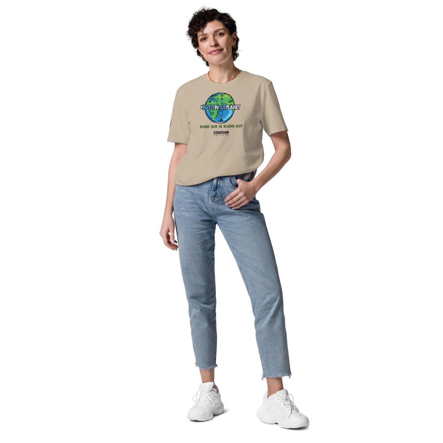 Coastline "Invest In Our Planet" Unisex organic cotton t-shirt (Light Colors)