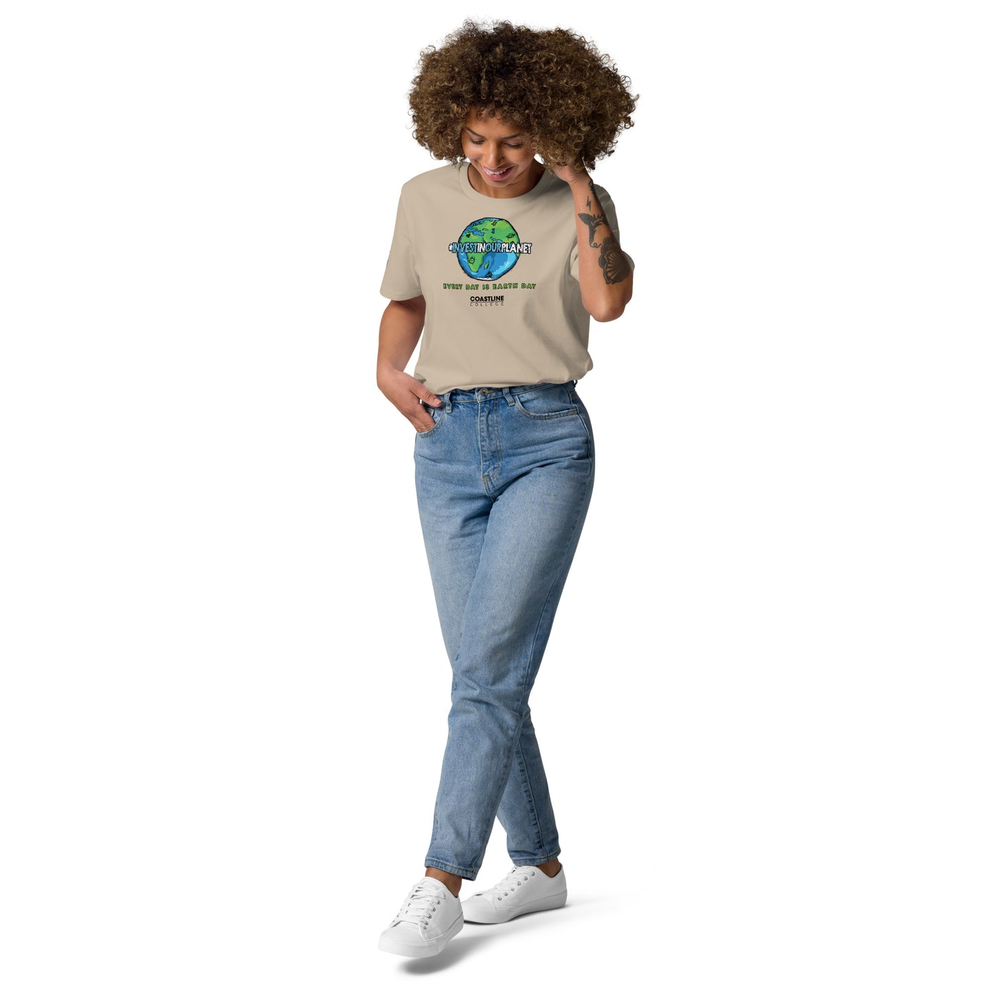 Coastline "Invest In Our Planet" Unisex organic cotton t-shirt (Light Colors)